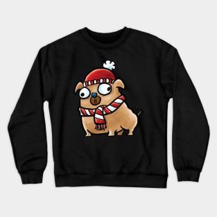 Winter Pug Crewneck Sweatshirt